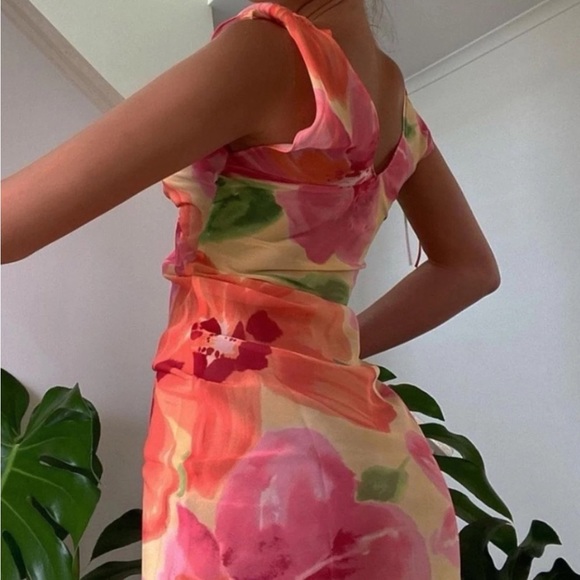 With Jean Dresses & Skirts - WITH JEAN Lani Sheer Floral Dress S